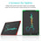 LCD Writing Tablet 12-inch Erasable Drawing Tablet Portable Drawing Pad One-Click Erase with Lock Button for Kids Learning Gift Creative Toy - Black / Single Color Screen - 2