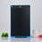 LCD Writing Tablet 12-inch Erasable Drawing Tablet Portable Drawing Pad One-Click Erase with Lock Button for Kids Learning Gift Creative Toy - Black / Single Color Screen - 4