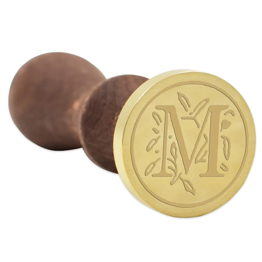 Classic Wax Seal Stamps Kit with Sealing Wax Sticks for Cards Envelopes Invitations Wine Packages Wedding Letters - Style M - 2