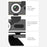 HD 120-degree Wide Angle USB Computer Webcam with Microphone with Fill-in Light Free Drive for Recording Calling Conferencing Gaming - 1080P - 4