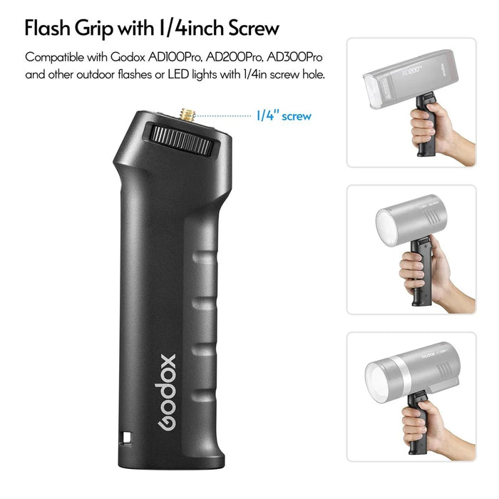 GODOX FG-100 Flash Grip Camera Flash Speedlite with 1/4-inch Screw for GODOX AD100 Pro/AD200 Pro/AD300 Pro - 5