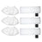 6 Pack Cloth Set Mopping Pads for Karcher EasyFix SC2 / SC3 / SC4 / SC5 Mopping Cloth Accessories (3 Rag Nozzle Covers + 3 Microfiber Mopping Pads) - 1