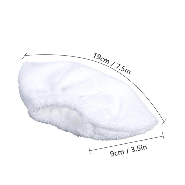 6 Pack Cloth Set Mopping Pads for Karcher EasyFix SC2 / SC3 / SC4 / SC5 Mopping Cloth Accessories (3 Rag Nozzle Covers + 3 Microfiber Mopping Pads) - 7