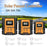 POWMR LCD Display PWM Solar Charge Controller 12V/24V Solar Panel IP32 PV Battery Charge Timer Regulator with Dual USB Port - 30A - 4