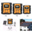 POWMR LCD Display PWM Solar Charge Controller 12V/24V Solar Panel IP32 PV Battery Charge Timer Regulator with Dual USB Port - 30A - 7