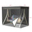 Outdoor Swing Hanging Chair Protection Cover Two Zipper UV Protection Universal Cover Garden Waterproof Dust Cover - Black - 6