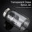 150mL Glass Spice Jar 4 Outlets Spice Storage Bottle Barbecue Salt Shaker Container with Scale (NO FDA Certificate) - 2