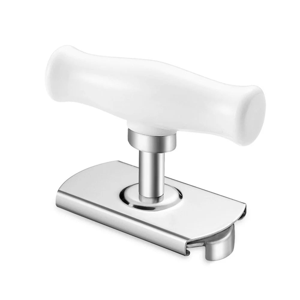 Stainless Steel Labor-saving Capping Device Can Opener Screw Cap with Handle Bottle Cap Opening Tool - White - 1