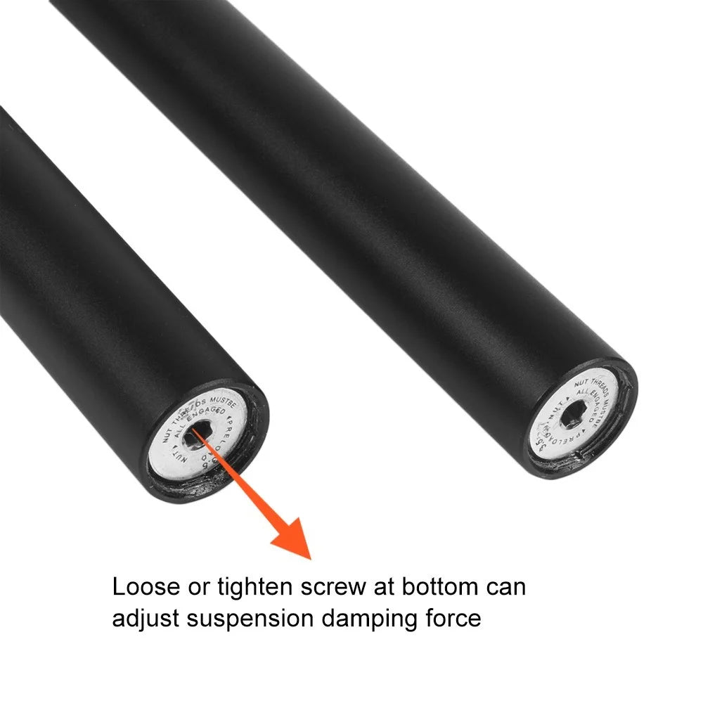 ZOOM Aluminum Alloy Bike Suspension Seatpost Mountain MTB Road Bike Fixed Gear Saddle Pole - Black/27.2x350mm - 3