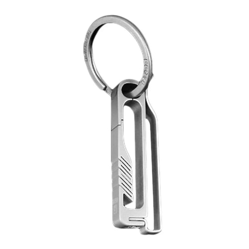 Portable Lightweight Titanium Alloy Key Chain Hook Men Waist Belt Key Ring Holder - Style A - 1