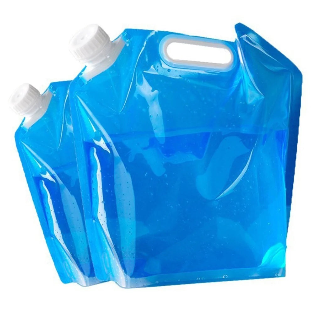 Collapsible Water Container Outdoor Camping Hiking Emergency Survival Water Storage Jug Bag - 10L - 5