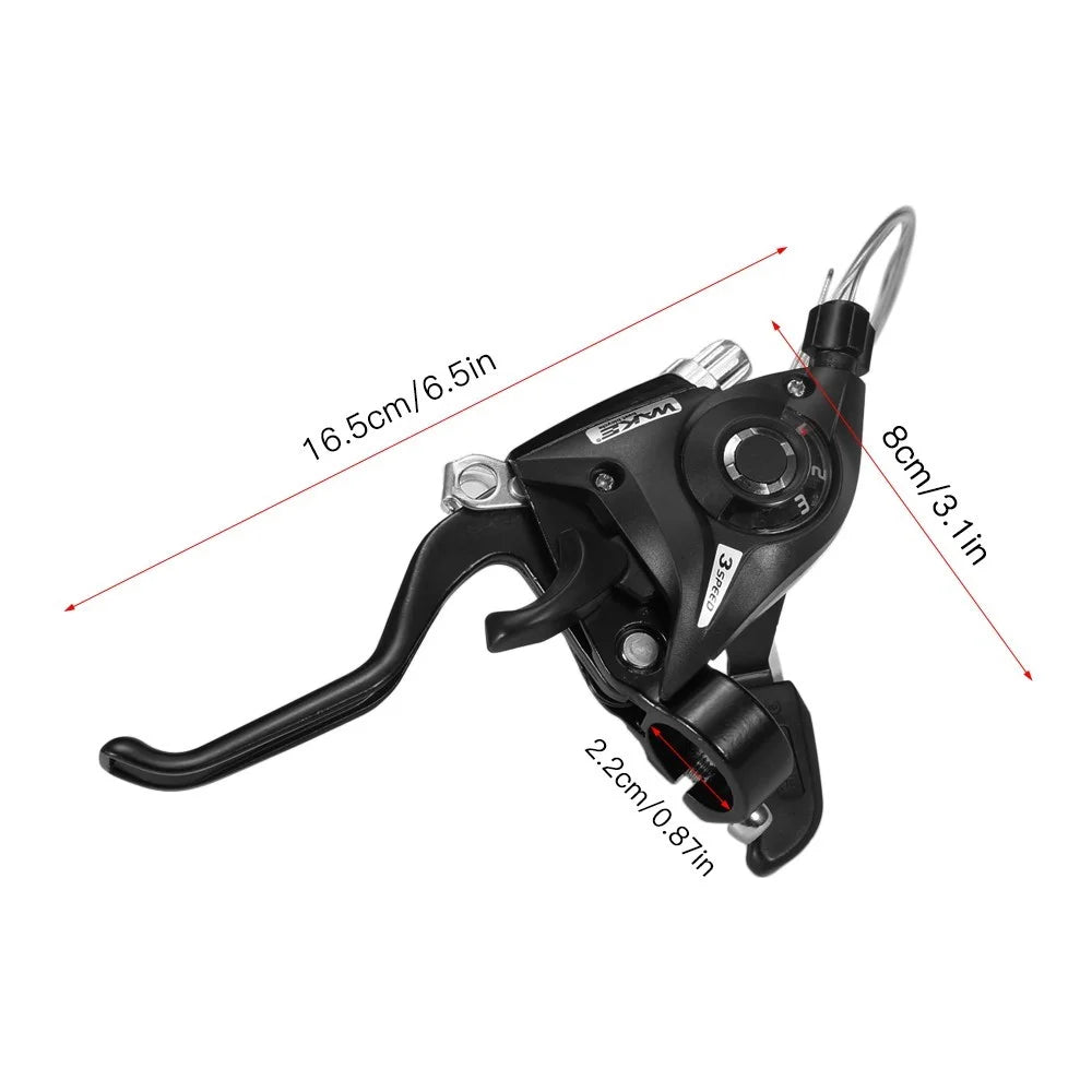 2pcs Bicycle Speed Shifter Brake Shifter 21 Speed Bike Gear Shifter Brake Lever Combo for Moutain Bike MTB BMX Fixie Gear Cycling - 2