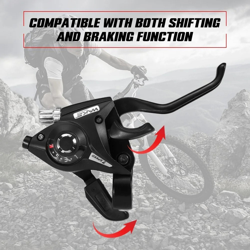 2pcs Bicycle Speed Shifter Brake Shifter 21 Speed Bike Gear Shifter Brake Lever Combo for Moutain Bike MTB BMX Fixie Gear Cycling - 4