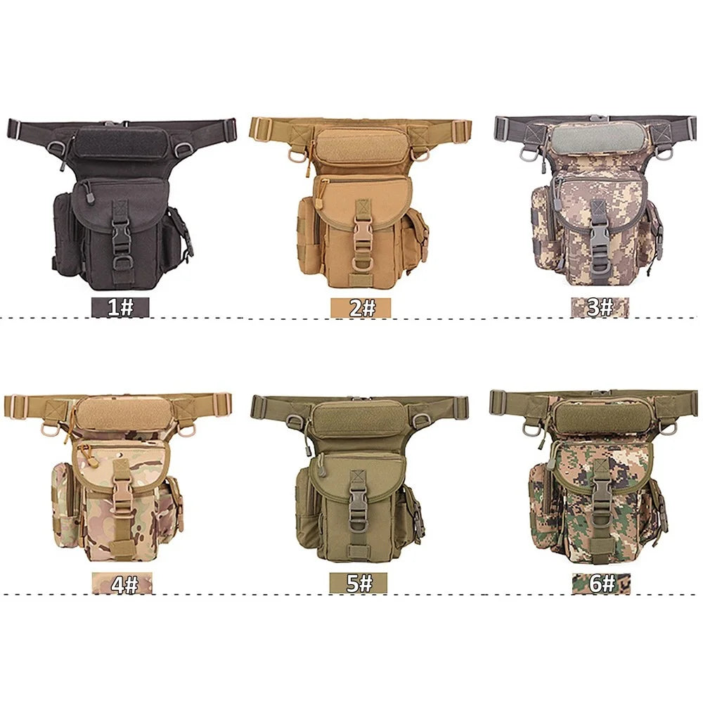 Outdoor Thigh Drop Leg Bag Waterproof Waist Packs Pouch for Traveling Hiking Cycling Camping - 5