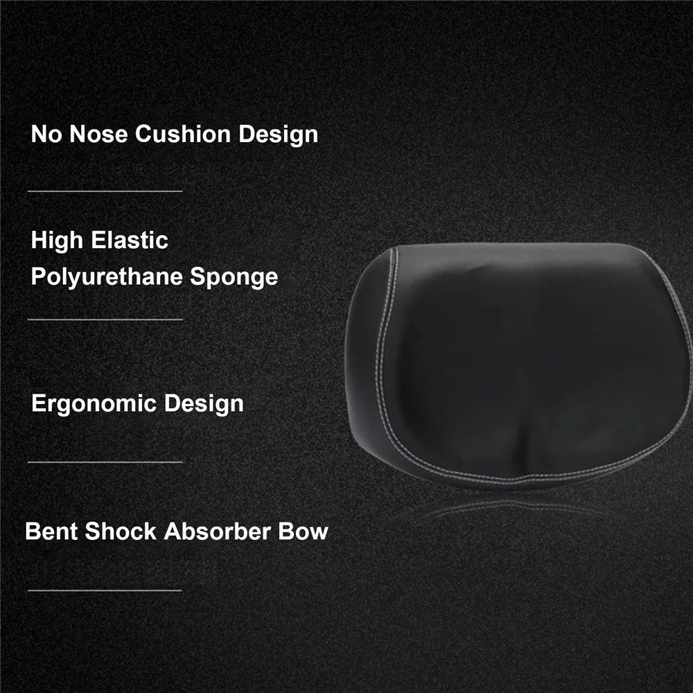 Bicycle Saddle Bike Noseless Saddle Seat Cushion Universal PU Pad Waterproof Shock Resistant Bike Seat - 3