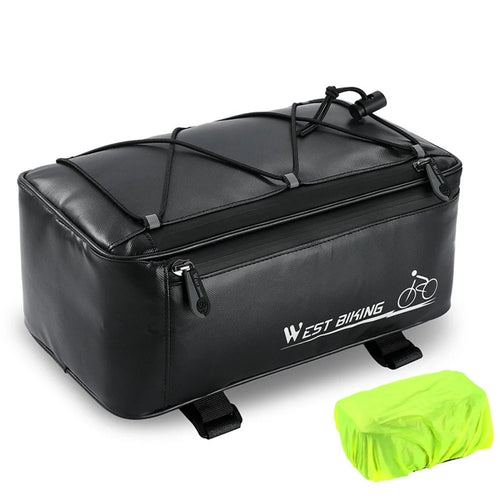 WEST BIKING Bike Rack Bag Waterproof 4L Rear Seat Bag Pannier Trunk Bag Electric Cycling Bike Carrier Backseat Storage - 1