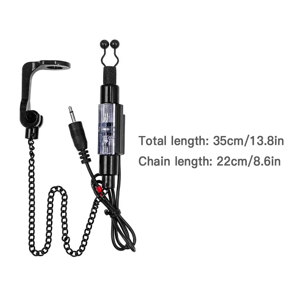 Outdoor Fishing Swinger Chain Alert Swinger Fish Bite Alarm Hanger Swinger Fishing Tackle Tool - Black - 5