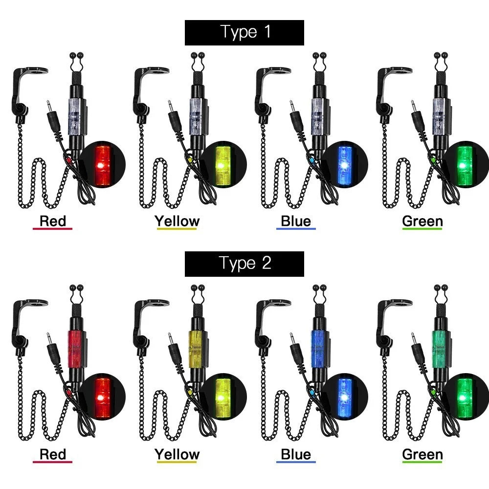 Outdoor Fishing Swinger Chain Alert Swinger Fish Bite Alarm Hanger Swinger Fishing Tackle Tool - Black - 7