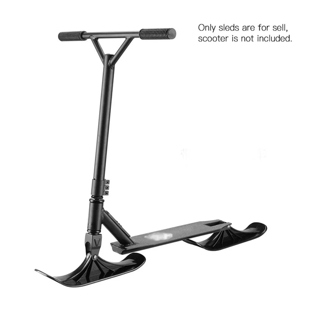 2Pcs Kids Snow Scooter Sleds Scooter Sliding Ski Board Scooter for Kids Outdoor Indoor Winter Toy - 3