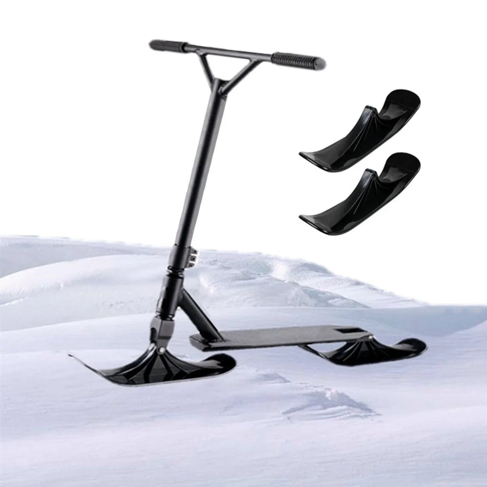 2Pcs Kids Snow Scooter Sleds Scooter Sliding Ski Board Scooter for Kids Outdoor Indoor Winter Toy - 7