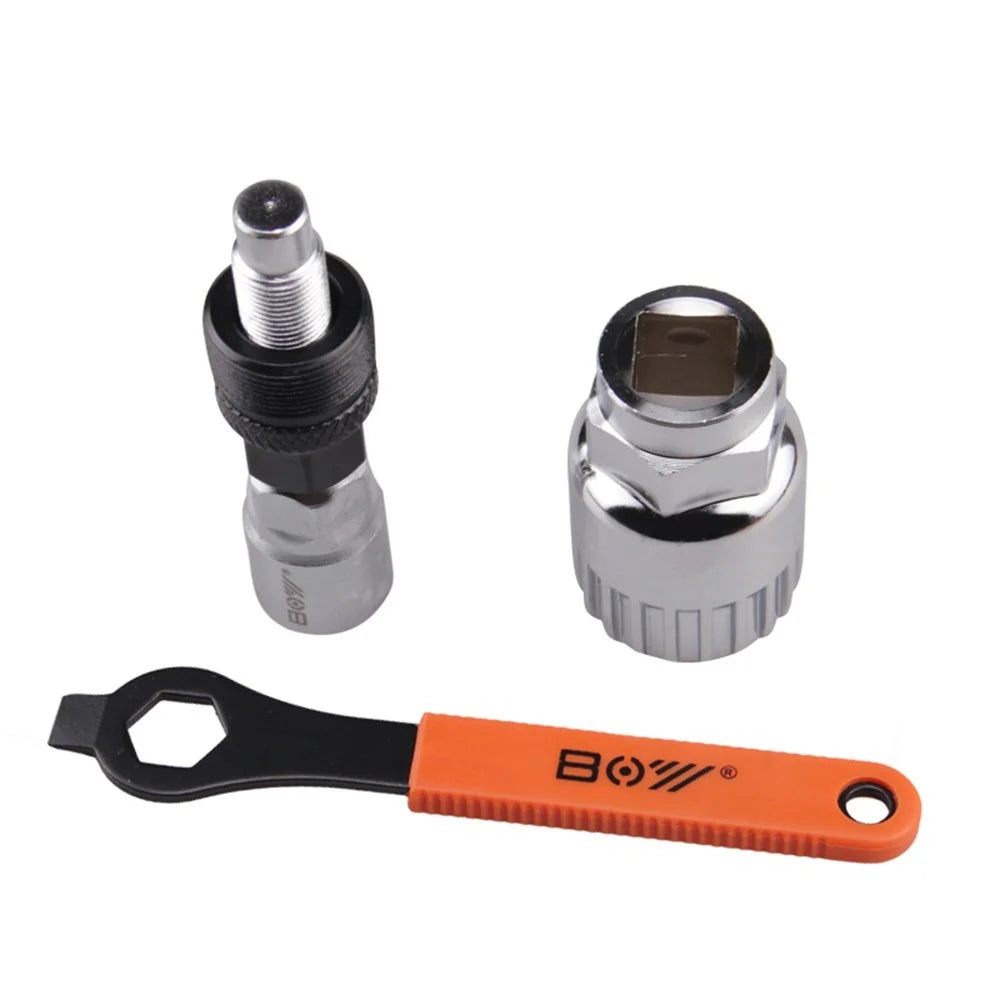 Bike Crank Extractor Puller Bottom Bracket Remover with 16mm Spanner Wrench Bike Repair Tool Kit - 2