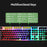 Wired Backlit Keyboard Mouse Combo Folding Feet Suspended Keycaps Design Keyboard Breathing Light Ergonomic Mouse - Black - 4