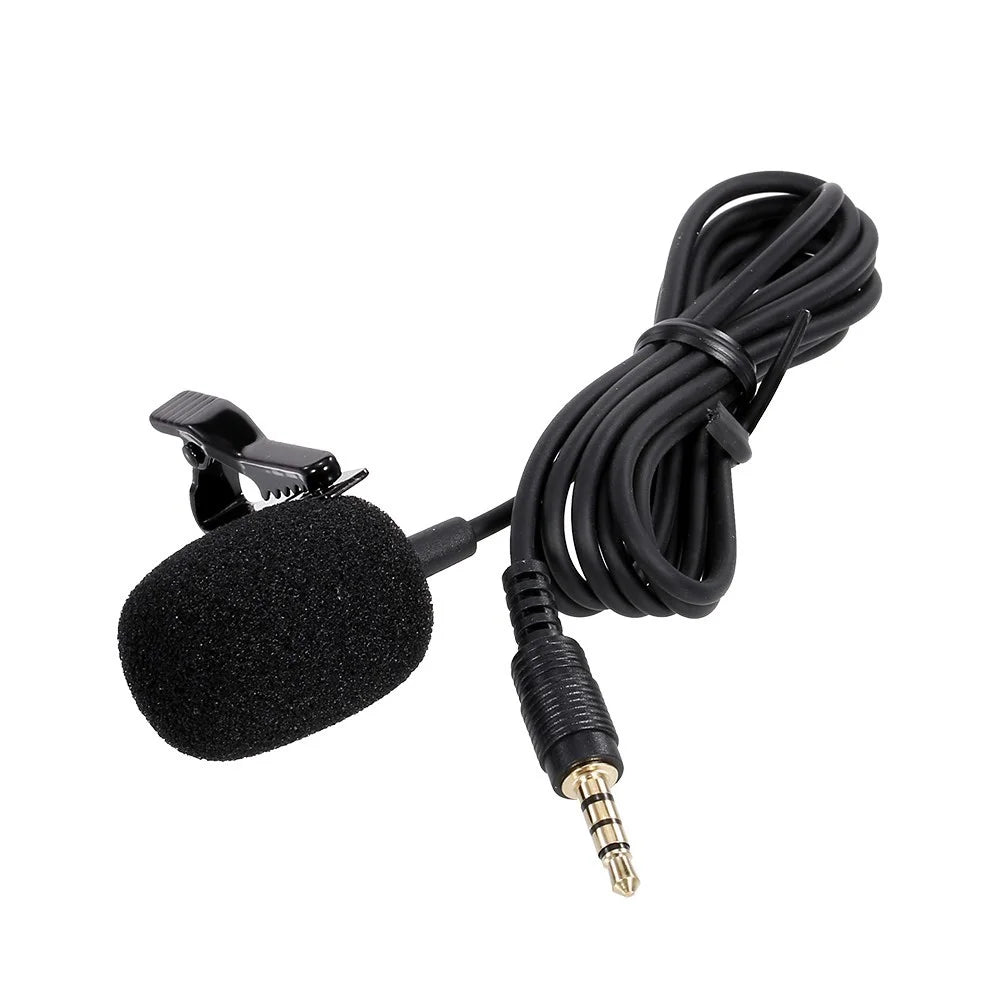3.5mm AUX Lavalier Microphone Omni-directional Condenser Mic for YouTube Interview Conference Vlog Recording - 4