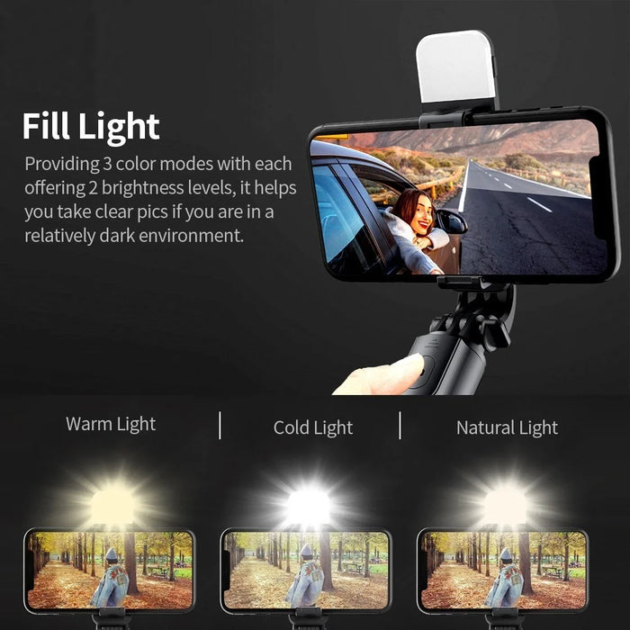 Selfie Stick 33-inch  Aluminum Alloy Selfie Stick Phone Tripod with Remote Shutter for iPhone Android Phone, Portable, Lightweight - 7