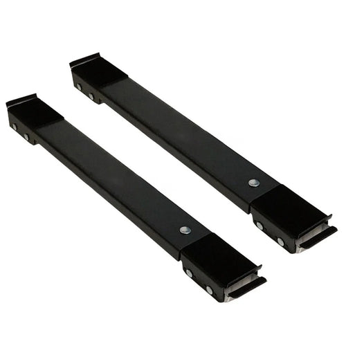 1 Pair Drum Washing Machine Refrigerator Base Furniture Dolly Mobile Roller Extendable Roller Mover for Appliance Dryer Fridge - Black - 1