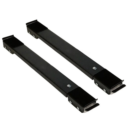 1 Pair Drum Washing Machine Refrigerator Base Furniture Dolly Mobile Roller Extendable Roller Mover for Appliance Dryer Fridge - Black - 1