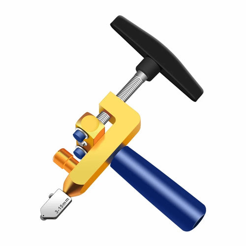 Glass Cutter Tool Kit Glass Breaking Plier Multifunctional Tile Opener Ceramic Cutting Tool - Gold - 1