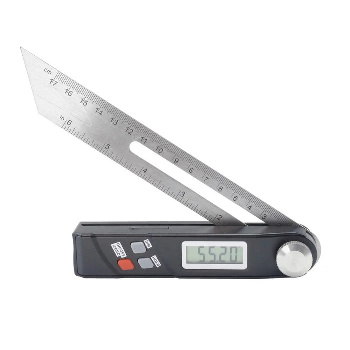 Craftsman Digital Angle Finder Ruler Stainless Steel T Square Protractor Tool for Trim Woodworking - 6