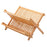 16-Grid Dish Drying Rack Storage Rack Plate Holder for Kitchen Compact Foldable - 1