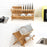 16-Grid Dish Drying Rack Storage Rack Plate Holder for Kitchen Compact Foldable - 5