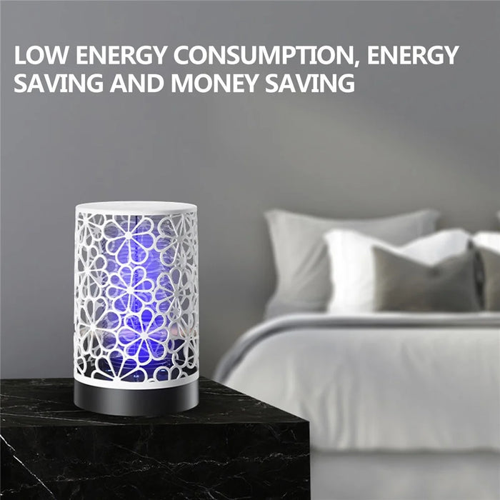 Bug Zapper USB Photocatalyst Electric Mosquito Killer Lamp Insect Trap for Home Backyard Garden - Diamond-Type Lattice/Black - 6