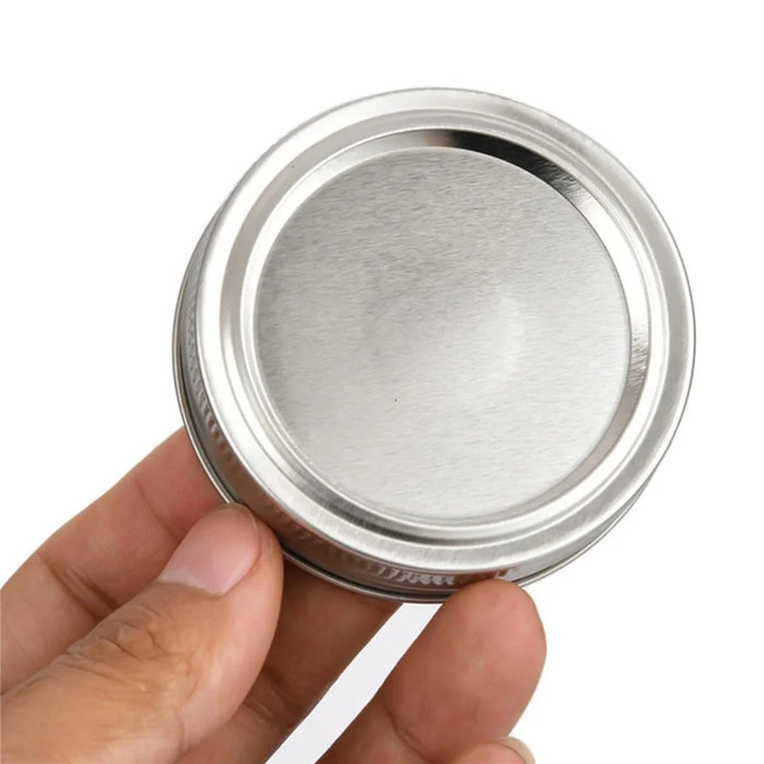 48PCS Canning Lids and Bands for Regular Mouth 70mm Jar Rings Split Type Leak Proof Metal Mason Jar Lids - 2