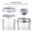 48PCS Canning Lids and Bands for Regular Mouth 70mm Jar Rings Split Type Leak Proof Metal Mason Jar Lids - 4