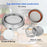 48PCS Canning Lids and Bands for Regular Mouth 70mm Jar Rings Split Type Leak Proof Metal Mason Jar Lids - 5