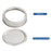 48PCS Canning Lids and Bands for Regular Mouth 70mm Jar Rings Split Type Leak Proof Metal Mason Jar Lids - 6