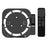 For Apple TV2/3/4/5/6 Wall-mounted Set-top Box Stand with Remote Control Protective Case - Black+Black - 1
