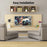 For Apple TV2/3/4/5/6 Wall-mounted Set-top Box Stand with Remote Control Protective Case - Black+Black - 6
