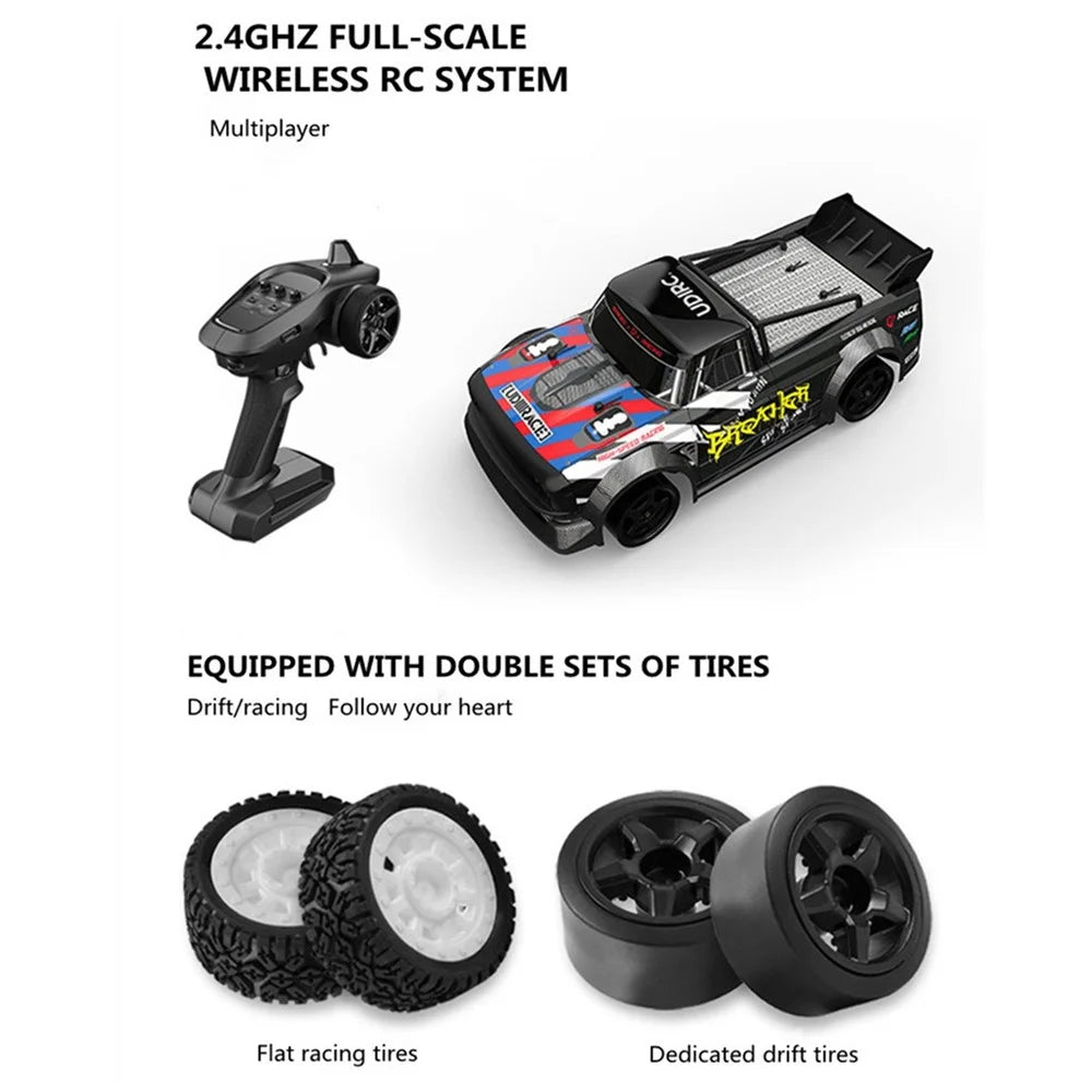 UDIRC UD1601 RC Drift Car 2.4GHz 4WD 30KM/H High Speed Kids Gift with Electronic Stability System - with 1 Battery - 3
