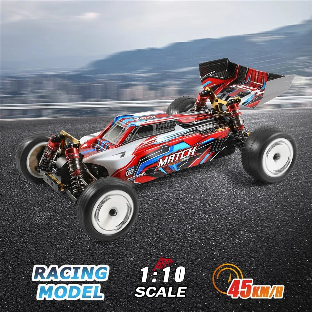 WLTOYS XKS 104001 1/10 2.4GHz RC Car 45km/h High Speed Racing Car Rremote Control 4WD Off-Road Drift Car - 1 Battery - 4