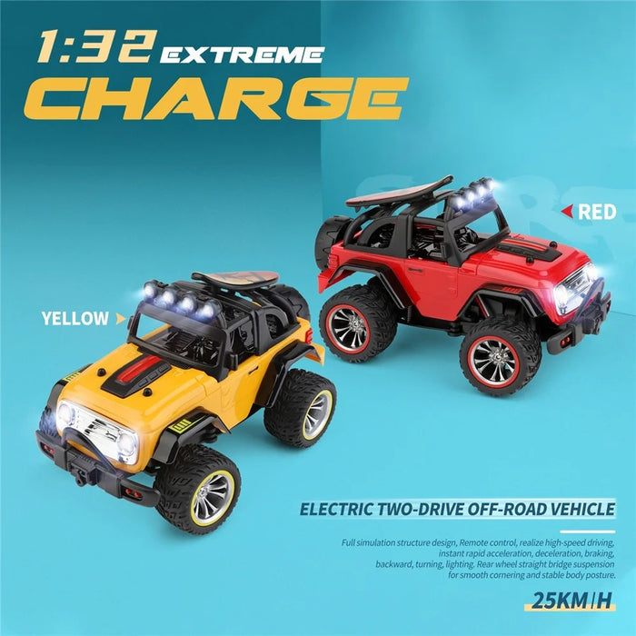 WLTOYS 322221 2.4GHz Off-Road RC Car 1/32 Racing Car Remote Control 25km/h RTR - Red/Yellow (Sent Randomly) - 5
