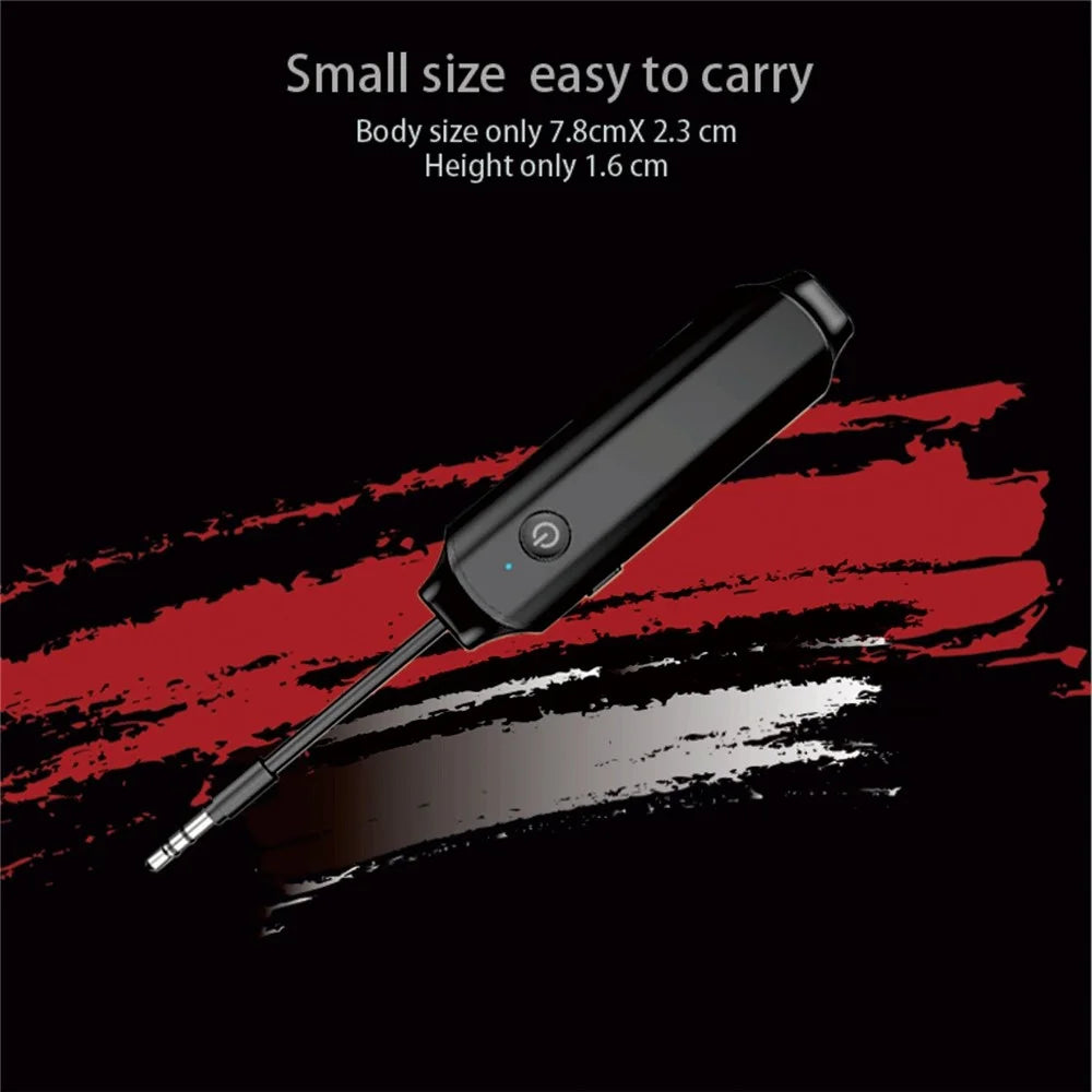 Bluetooth-compatible 5.0 Transmitter Receiver Wireless 3.5mm Audio Adapter for PC Laptop Aux In Audio Devices - 4
