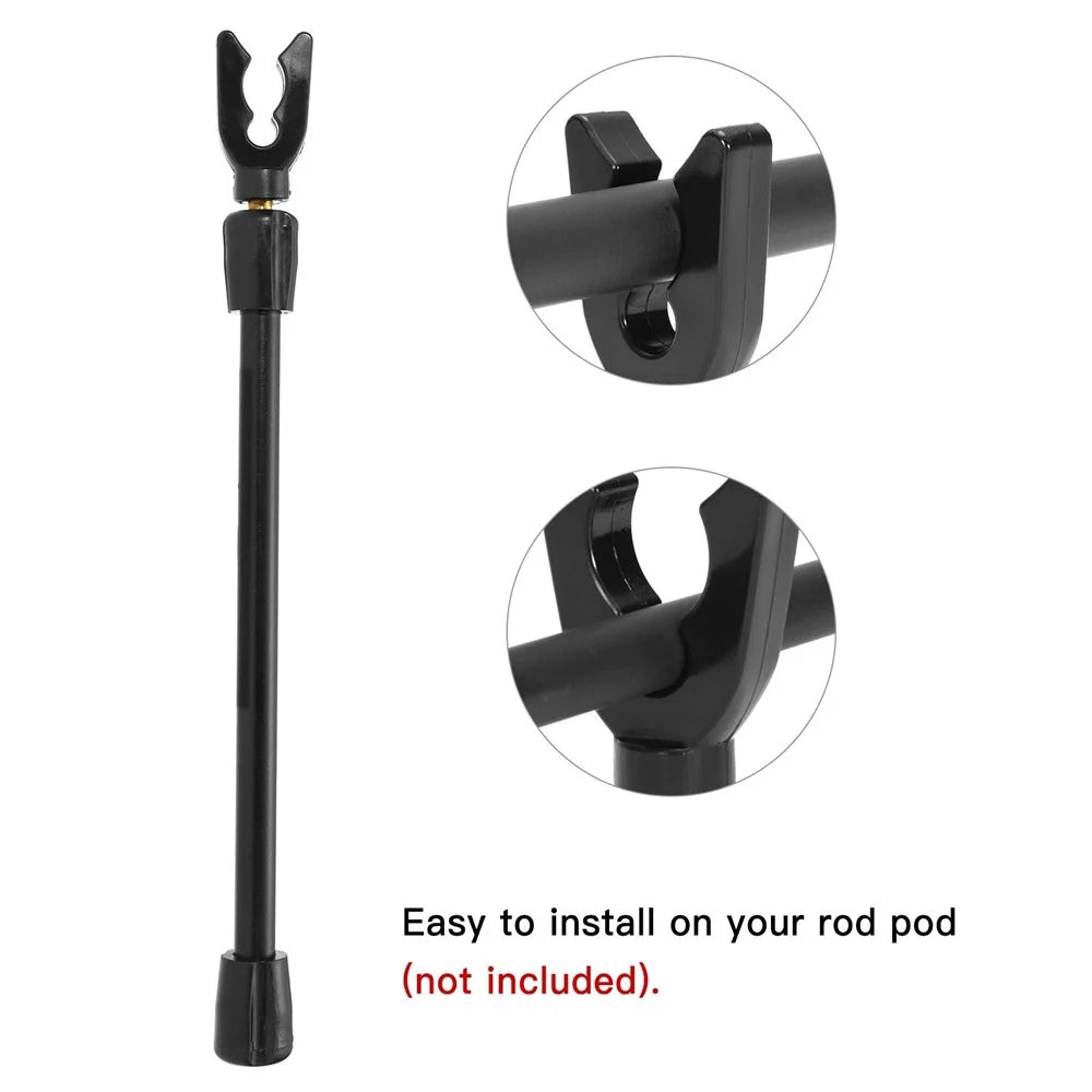 3Pcs U-Head Carp Fishing Rod Holder Butt Rests for Gripper Pod and Bank Stick - 4