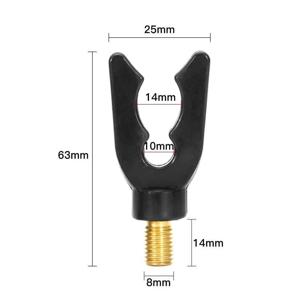 3Pcs U-Head Carp Fishing Rod Holder Butt Rests for Gripper Pod and Bank Stick - 7