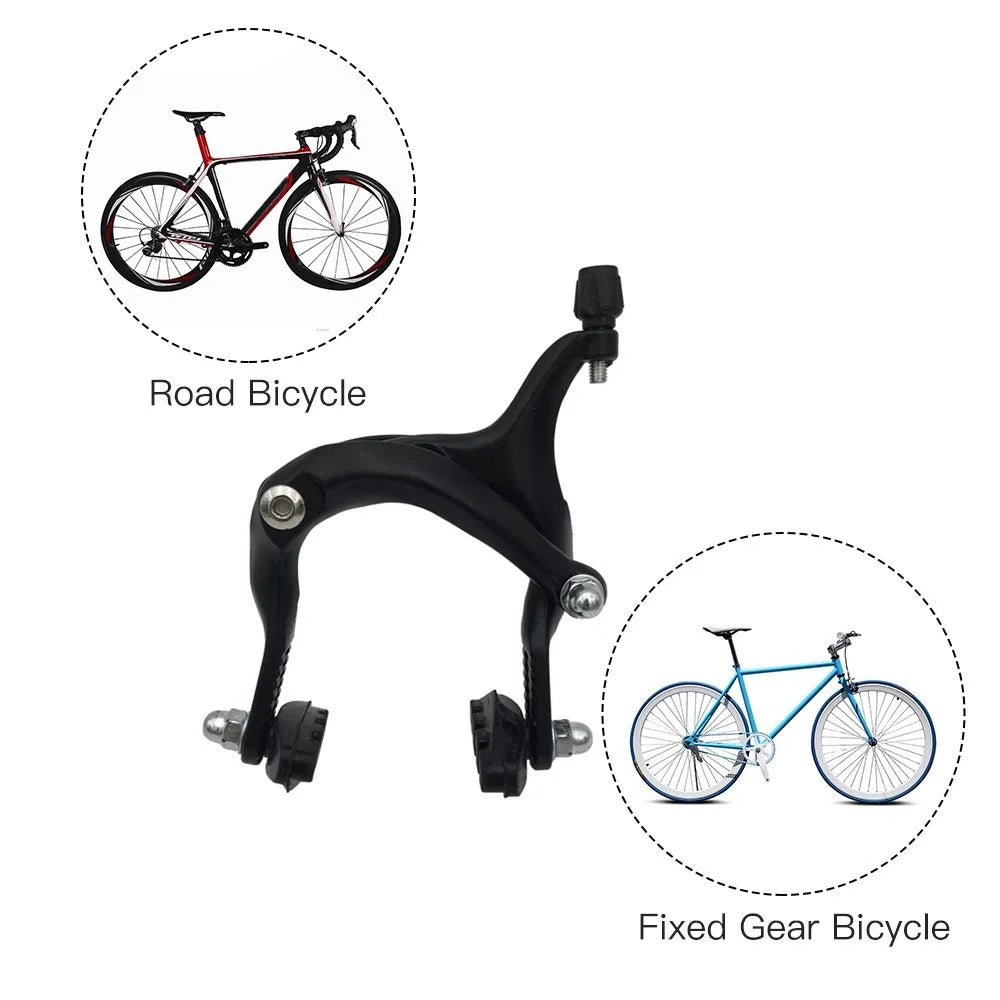 Aluminum Bike U Brake Caliper Front/Rear Long Arm Clip Bicycle Caliper - Black/Rear - 3