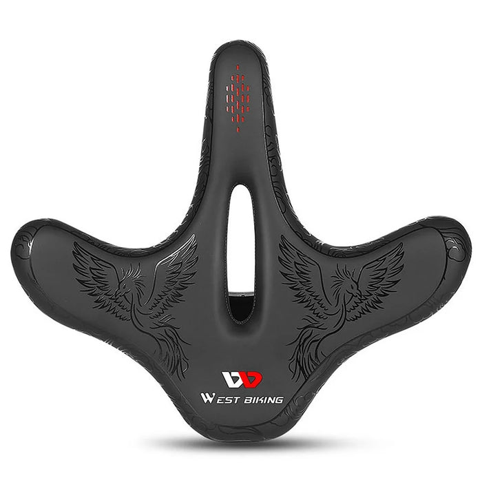 WEST BIKING Bike Seat Road Bike Saddle Comfort Ergonomic Waterproof Saddle Replacement with Wide Cushion - 1