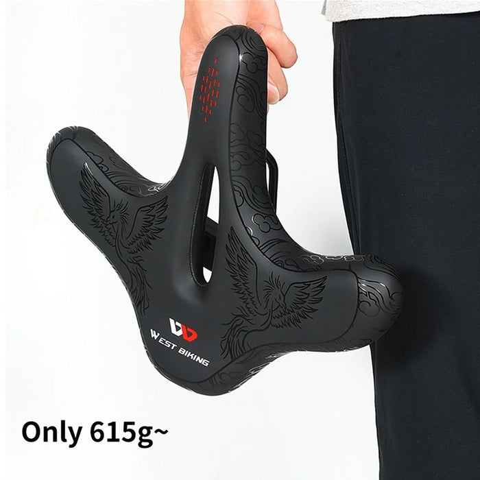 WEST BIKING Bike Seat Road Bike Saddle Comfort Ergonomic Waterproof Saddle Replacement with Wide Cushion - 5